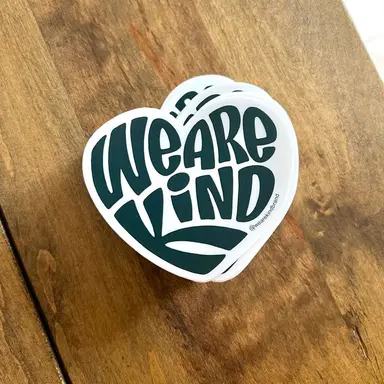 We are kind Heart  | Stickers (2 colors)
