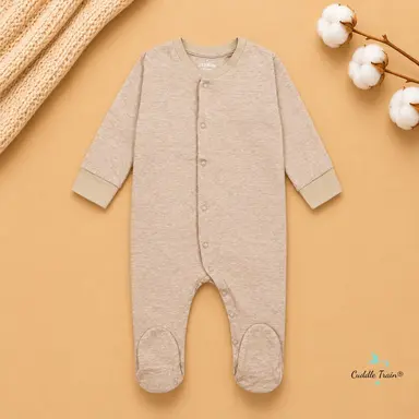 Oatmeal Baby Sleepsuit