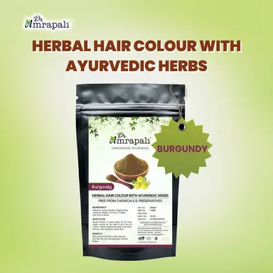 Dr. Amrapali Herbal Hair Colour Brown – Henna based Ayurvedic Hair colour Powder (100gm)