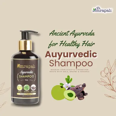 Dr. Amrapali Herbal Hair Shampoo – Amla, Brahmi & Shikakai (200 ml)