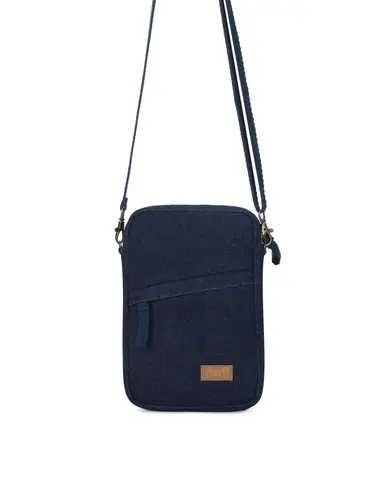 Upcycled Denim Mobile sling Bag with compartments