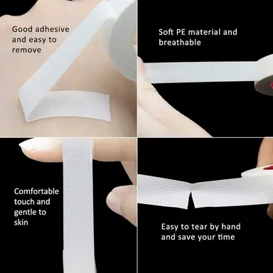 Eyelash extension tape micropore