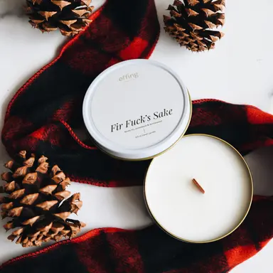 Fir F*ck's Sake Travel Candle