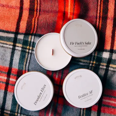 Festive AF Stocking Stuffer Set - Fir, Festive AF, Drunken Elves & Matches