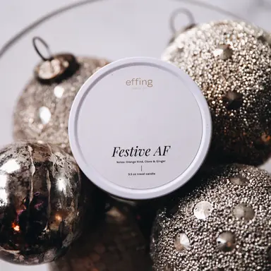 Festive AF Travel Candle