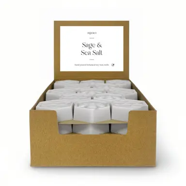 Sage & Sea Salt - Wax Melt Display Box - 52 x 16g