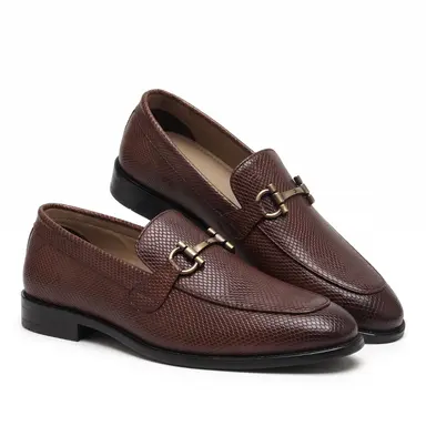 Stunner Tan Textured Loafers