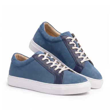 UNO Light Blue Casual Lace-Up Sneakers