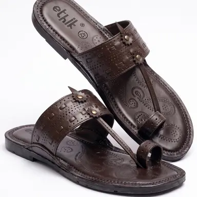 Raajtilak Brown Kolhapuri Chappal