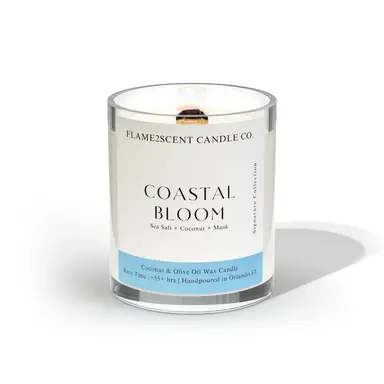 Coastal Bloom Candle | Sea Salt + Coconut + Musk