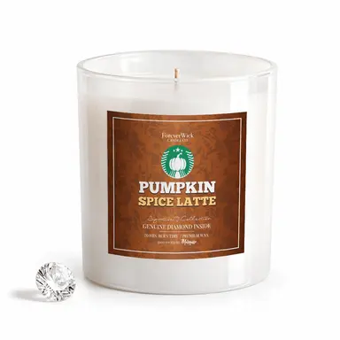 Pumpkin Spice Latte Diamond Candle