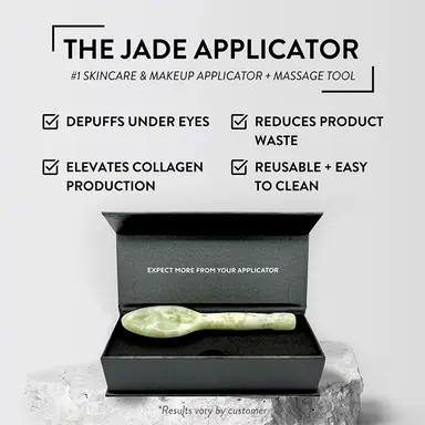 GUA SHA Jade Applicator Tool - White Jade