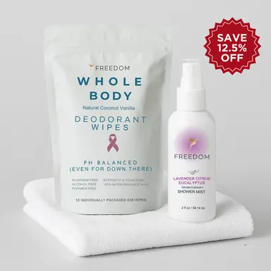 Shower Spray + Deodorant Wipes Bundle