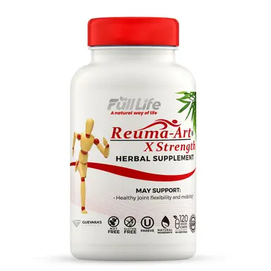 Reuma-Art X-Strength - Joint Health Relief & Support Joint Discomfort & Mobility Kosher - 120 Veggie Capsules