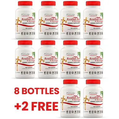 Reuma-Art X-Strength - Joint Health Relief & Support Joint Discomfort & Mobility Kosher - 10 x 120 Veggie Capsules (1200 Caps)