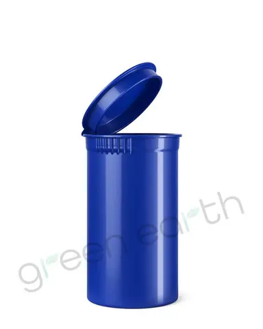 Child Resistant Opaque Recyclable Plastic Pop Top Containers | 19 Dram - Blueberry | Sample