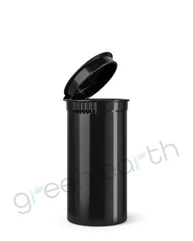 Child Resistant Opaque Recyclable Plastic Pop Top Containers | 13 Dram - Black | Sample