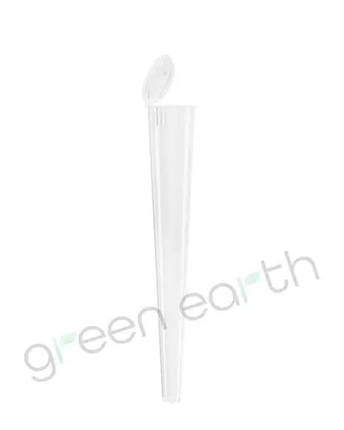 Child Resistant Recyclable Plastic Conical Pop Top Tubes | 109mm - Clear | Sample