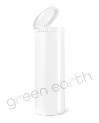 Child Resistant Opaque Recyclable Plastic Pop Top Containers | 60 Dram - White | Sample