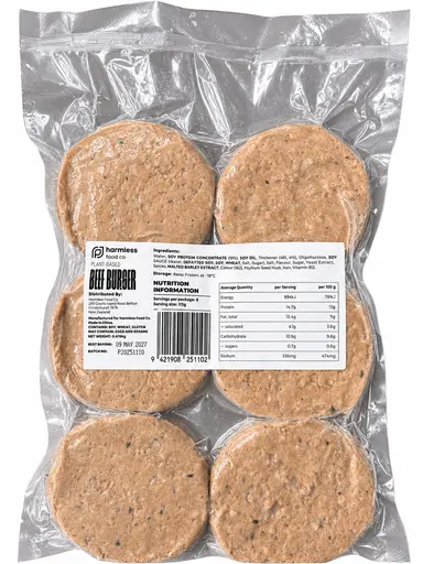 Harmless Burger Patties 678g