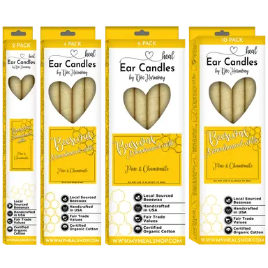 Pine & Chamomile Beeswax Harmony's Ear Candles