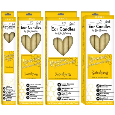 Sweetgrass Beeswax Harmony's Ear Candles