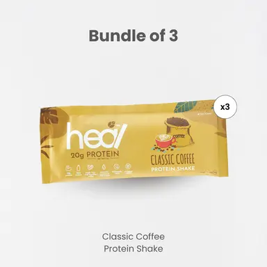Heal Classic Coffee Protein Shake 3x Sachets Bundle (36g) - HALAL