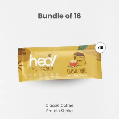 Heal Classic Coffee Protein Shake, 16 Sachets (36g) - HALAL