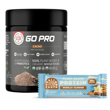 Protein Powder (Cacao) & Protein Bar (Vanilla Almond) Bundle