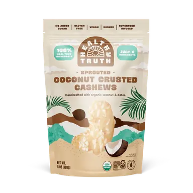 Sprouted Coconut-Crusted Cashews