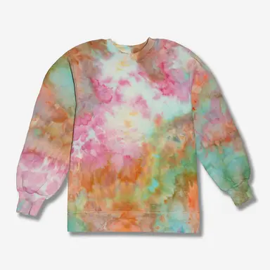 LittleBig x Hippy Feet Ice-Dyed Pullover Sweatshirt