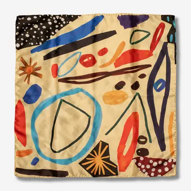 Italian Silk Scarf by Ashley Mary Art