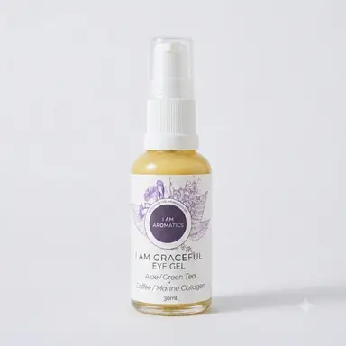 I Am Graceful Eye Gel – Marine Collagen & Arnica, Green Tea Gel for Puffiness and Fine Lines