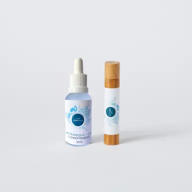 I Am Tranquil & Calm Flower Essence + Natural Perfume Bundle – Anxiety and Overwhelm Ritual Duo