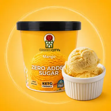 Keto Mango (Sugar-free Ice Cream)