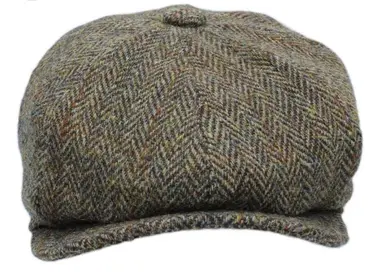 Harris Tweed Newsboy Cap - Moorland (MENS)
