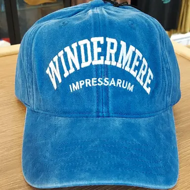 Impressarum Vintage Cotton Dad Hat - Blue