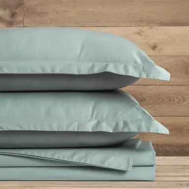 Duvet Cover + Pillow Cover - 600TC 'Aqua Pearl'