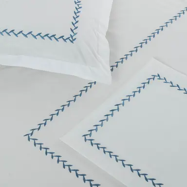 Duvet Cover + Pillow Cover - Embroidered 'Fern'