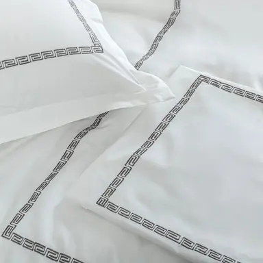 Duvet Cover + Pillow Cover - Embroidered 'Maze'
