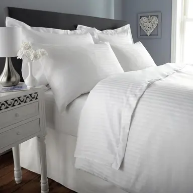 University/Dorm Bedding Set - 300TC Satin Stripe
