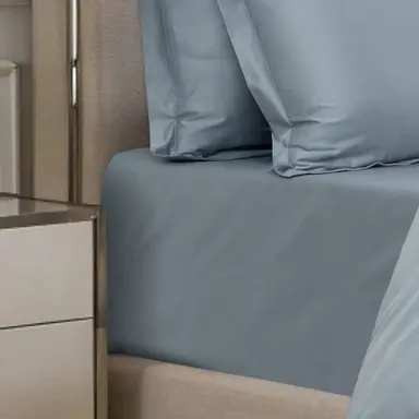 Fitted Sheet 600TC Heavenly - Blue Blush