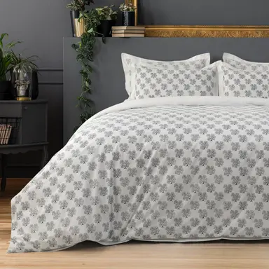 Bedsheet + Duvet Cover + Pillow Cover - Hand Block Printed 'Tree of Life'