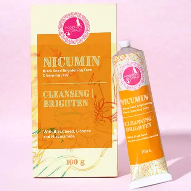 🎁 Nicumin Black Seed Brightening Face Cleansing Jelly - With Potent Extracts of Kalonji Seed, Licorice and Saffron Enriched With Niacinamide (100% of