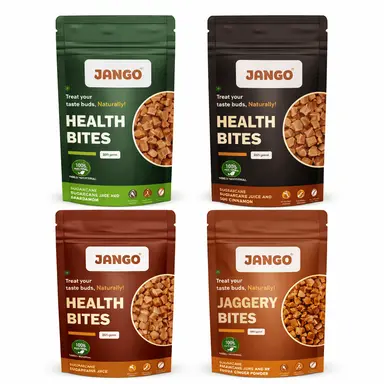 Gói 4 Miếng Kẹo Jaggery (Phô Mai, Gừng, Quế & Cardamom) (Mỗi gói 250 gm)