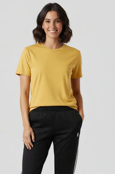 Spicy Mustard Slub T-Shirt