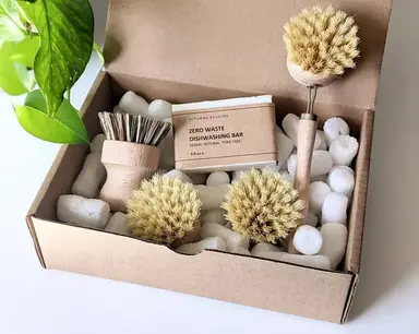 Eco-Friendly Kitchen Cleaning Brush Gift Set