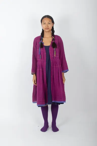 Glabrata | Organic Kala Cotton Handwoven Shrug Dress
