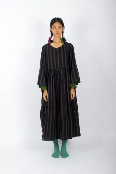 Miana | Handwoven Muslin Cotton Double Layered Dress