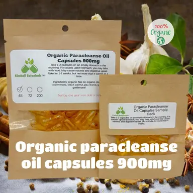 USDA Organic Paracleanse Parasite Cleanse Oil 900mg vegetarian capsules